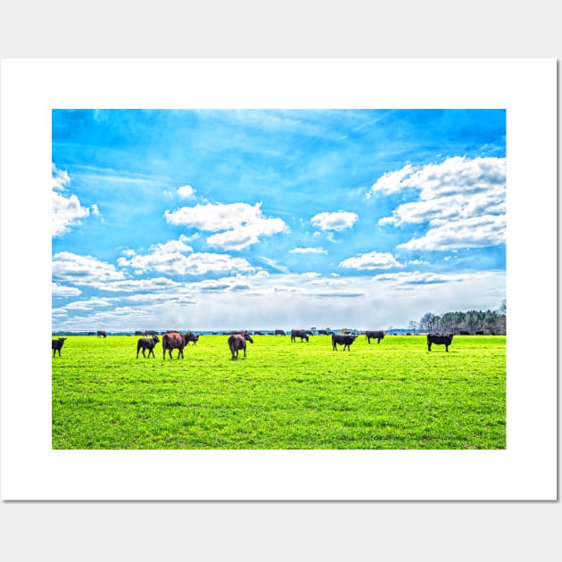 Cattle in a Pasture Wall Art by Gestalt Imagery